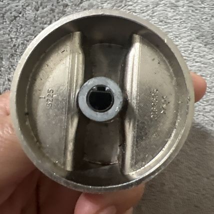Frigidaire Range Oven Knob, Stainless (2" Diameter) 316353505 3163535