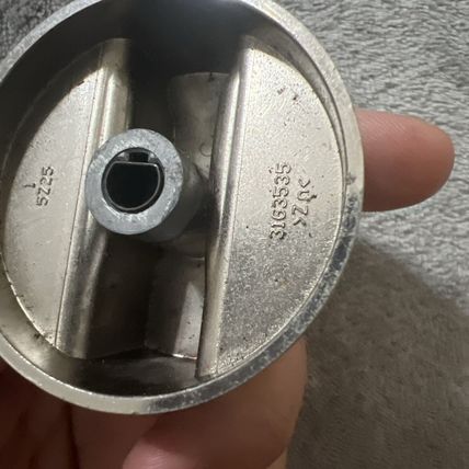 Frigidaire Range Oven Knob, Stainless (2" Diameter) 316353505 3163535