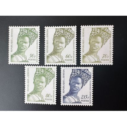 Sénégal 1996 Mi. 1427 - 1433 Elegance Sénégalaise Freimarken Série courante rare