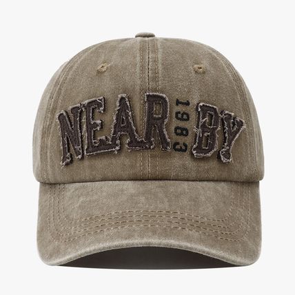 Hat women's sunblock hat retro cotton cap men's letter soft top baseball cap