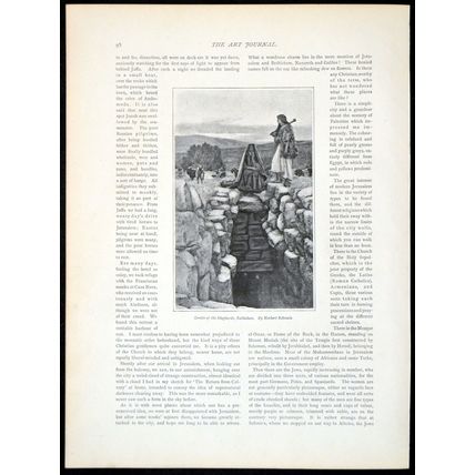 GROTTO OF THE SHEPHERDS, BETHLEHEM 1893 Herbert Gustave Schmalz PRINT
