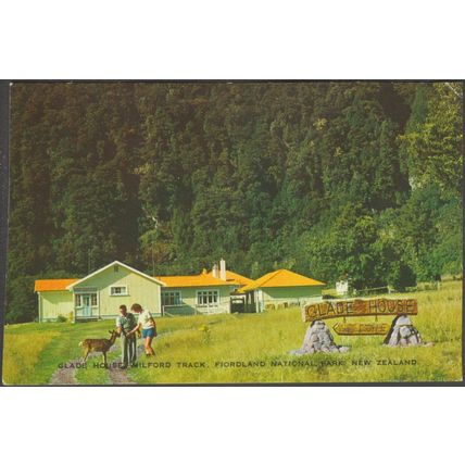 Glade House, Milford Track, Fiordland National Park, c.1960 - GB Scott Postcard