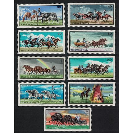 Hungary Horse-breeding on the Hortobagy 'puszta' Hungarian steppe 9v 1968