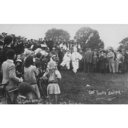 Storrington 1910 Nursing Assoc Comic Cricket Match Sussex Photo Postcard