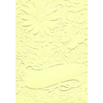 5"x7" Embossed Card. 10 Sheets. Floral (34). Cardmaking Scrapbooking Crafts