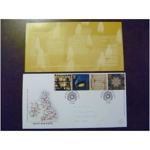 2000 GB Spirit and Faith stamps Millennium FDC Downpatrick Church Gradual York