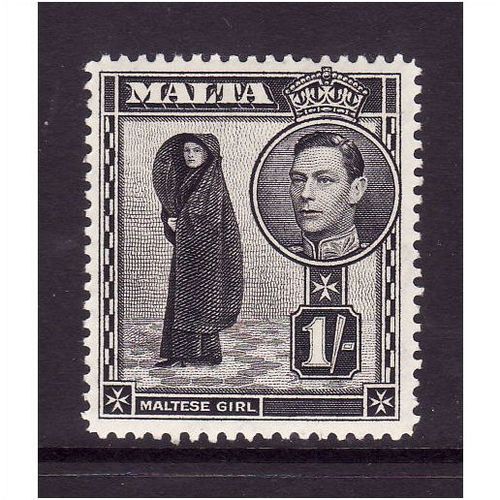 MALTA 1938 SG 226 1s BLACK M / MINT #3