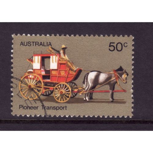 AUSTRALIA 1972 PIONEER LIFE SG 527 50c STAGE COACH FINE USED#3
