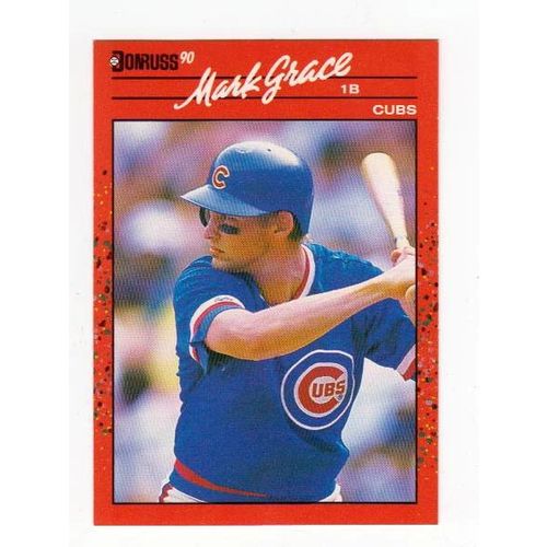1990 Donruss Mark Grace baseball card #577 – Cubs