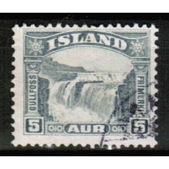 1931 Iceland Sc# 170 used - Golden Falls - 5 aur