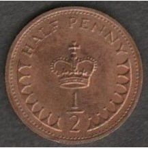 Coins. Decimal Half Penny 1971