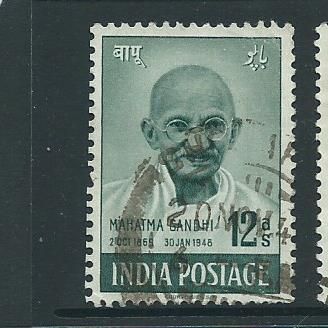 india stamps used sg307 sg 307 gandhi a