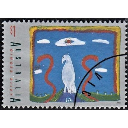 AUSTRALIA, 1993 $1 Aboriginal Art, SG 1391 (Scott #1338), used