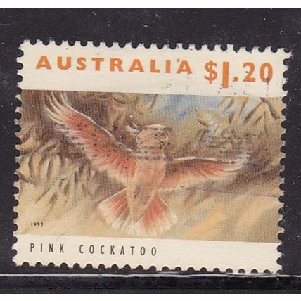 AUSTRALIA 1992 WILDLIFE 1st SERIES $1.20 PINK COCKATOO USED #2