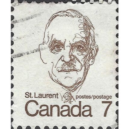 CANADA, Louis St. Laurent, brown 1974, 7c