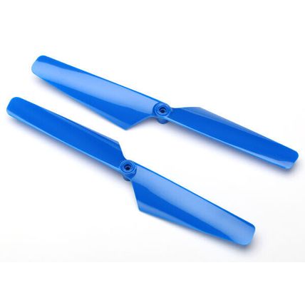 TRA6629 TRAXXAS Rotor blade set, blue (2)/ 1.6x5mm BCS (2)
