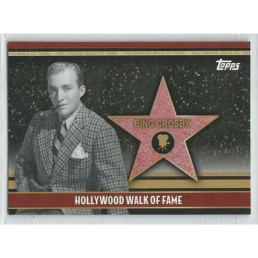 2011 TOPPS AMERICAN PIE ' HOLLYWOOD WALK of FAME ' card # 2 BING CROSBY
