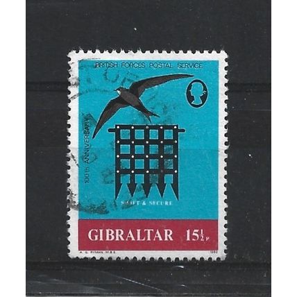 Gibraltar.SG482 15 1/2p British Forces Postal Service centenary.Fine Used.Nov23