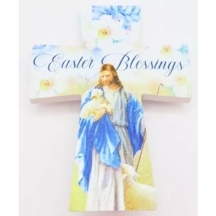 Easter Blessings Free Standing Cross 10.5 CM Christmas Faith Jesus