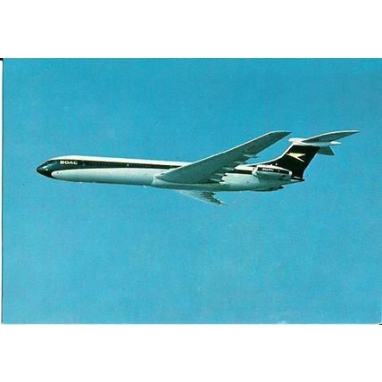 Aviation BOAC Super BVC10 Postcard (J. Arthur Dixon PNA 21550))