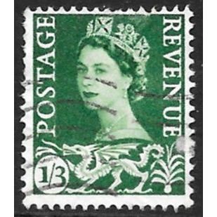 1958-69 Wales Definitive - SG W5 1s 3d QEII C5