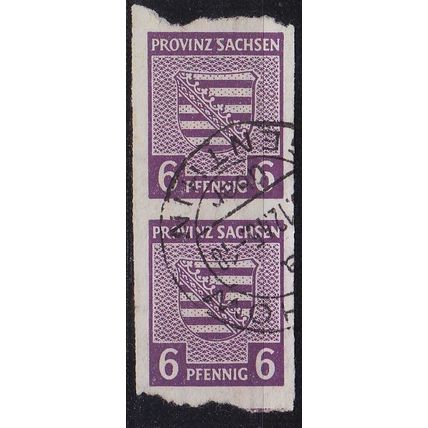 GERMANY Alliiert SBZ [Provinz Sachsen] MiNr 0069 X ( O/used ) [01] 2er