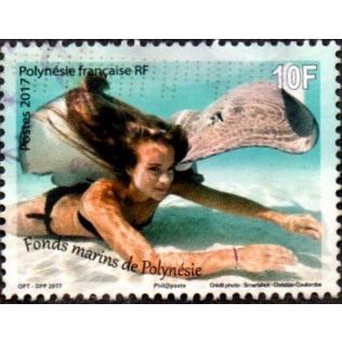 French Polynesia 2017. 10f Value. Fonds Marine de Polynesie. Fine Used.