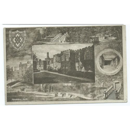 derbyshire postcard haddon hall unposted