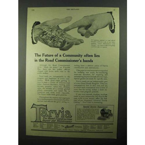 1922 Barrett Tarvia Ad - The Future of a Community