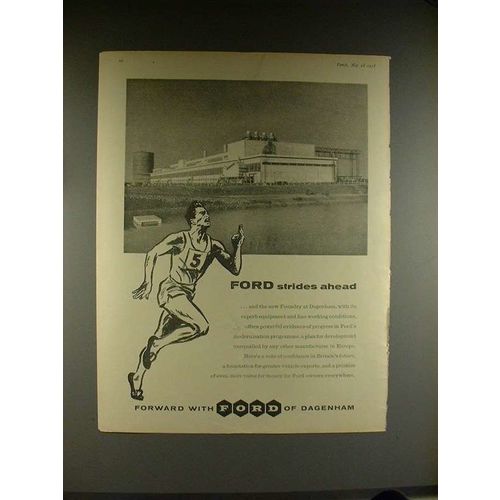 1958 Ford Foundry at Dagenham Ad - Strides Ahead