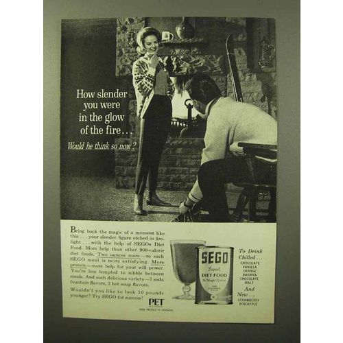 1964 SEGO Diet Food Ad - How Slender You Were