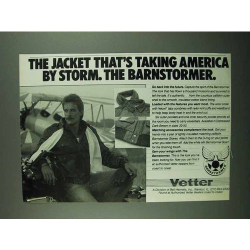 1987 Vetter Barnstormer Jacket Ad - Taking by Storm