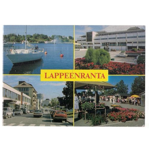 LAPPEENRANTA, FINLAND used postcard 1995 postmark =