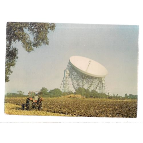 NUFFIELD RADIO ASTRONOMY LABRATORIES, MANCHESTER unused vintage postcard 1981 =