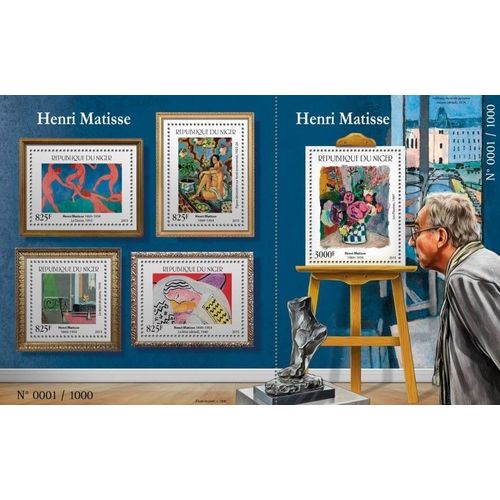 NIGER 2015 SHEET MNH HENRI MATISSE ART PAINTINGS ARTE PINTURAS PEINTURES 4