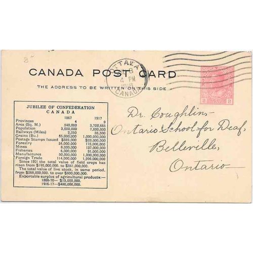Canada #P33l Postal Card USED Admiral Confederation