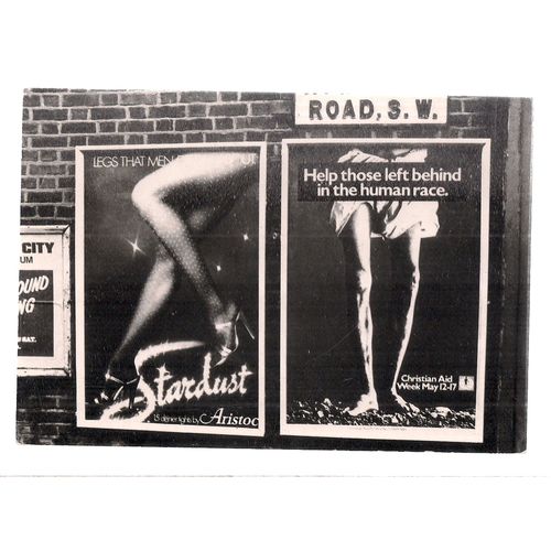 CHRISTIAN AID WEEK, FULHAM 1980 photo by Mike Wells, unused postcard