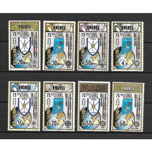 Rwanda 1980 The 75th Anniversary of Rotary International MNH