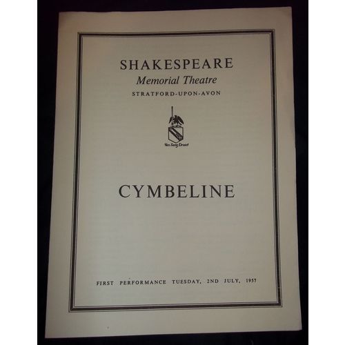 Shakespeare Memorial Theatre - Cymbeline - 1957 Theatre Programme