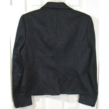 NWT Style & Co Women's Dressy Black Floral Jacquard Lined Blazer Jacket, 10, $90