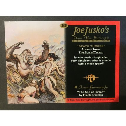 Joe Jusko: Edgar Rice Burroughs I trading card #35, excellent condition!
