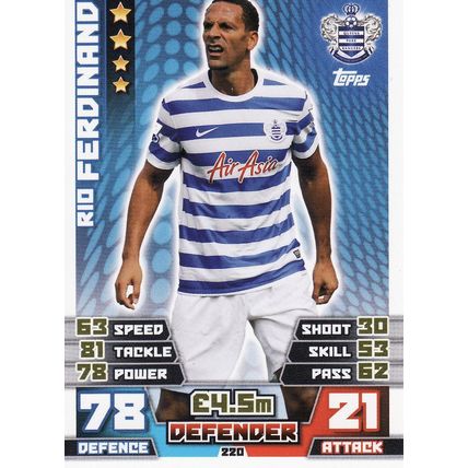 Match Attax 2014/2015 220 Rio Ferdinand Queens Park Rangers