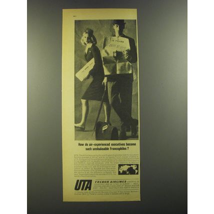 1964 UTA French Airlines Ad - How do air-experienced executives become