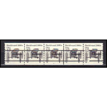 2124a 4.9c Buckboard Very Fine MNH Dry Gum PNC 2/5 Gap 1R X0571
