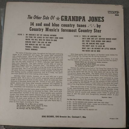 Grandpa Jones – The Other Side Of Grandpa Jones (K888) (LP)