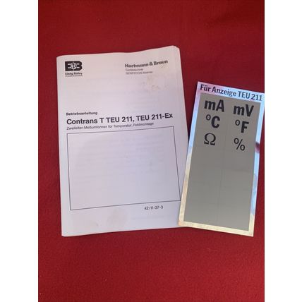 Hartman & Braun Contrans T TEU 211 Transmitter (New)