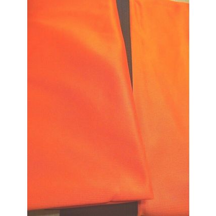 SHARP ORANGE FLUORESCENT Feather Swooper Flutter Flag vertical banner WINDLESS