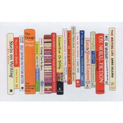 How To Write A Book Writing Bookshelf Painting Art Postcard