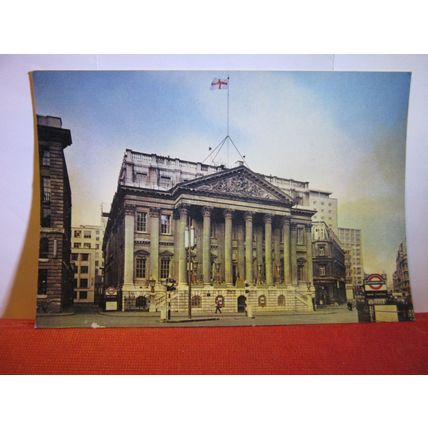 MANSION HOUSE, London unused postcard by J. Arthur Dixon =