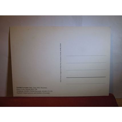 NORFOLK LAVENDER Ltd. at HEACHAM unused vintage postcard #